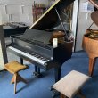 Grotrian-Steinweg Modell 160 Eiche schwarz matt von 1965 in Eiken mat