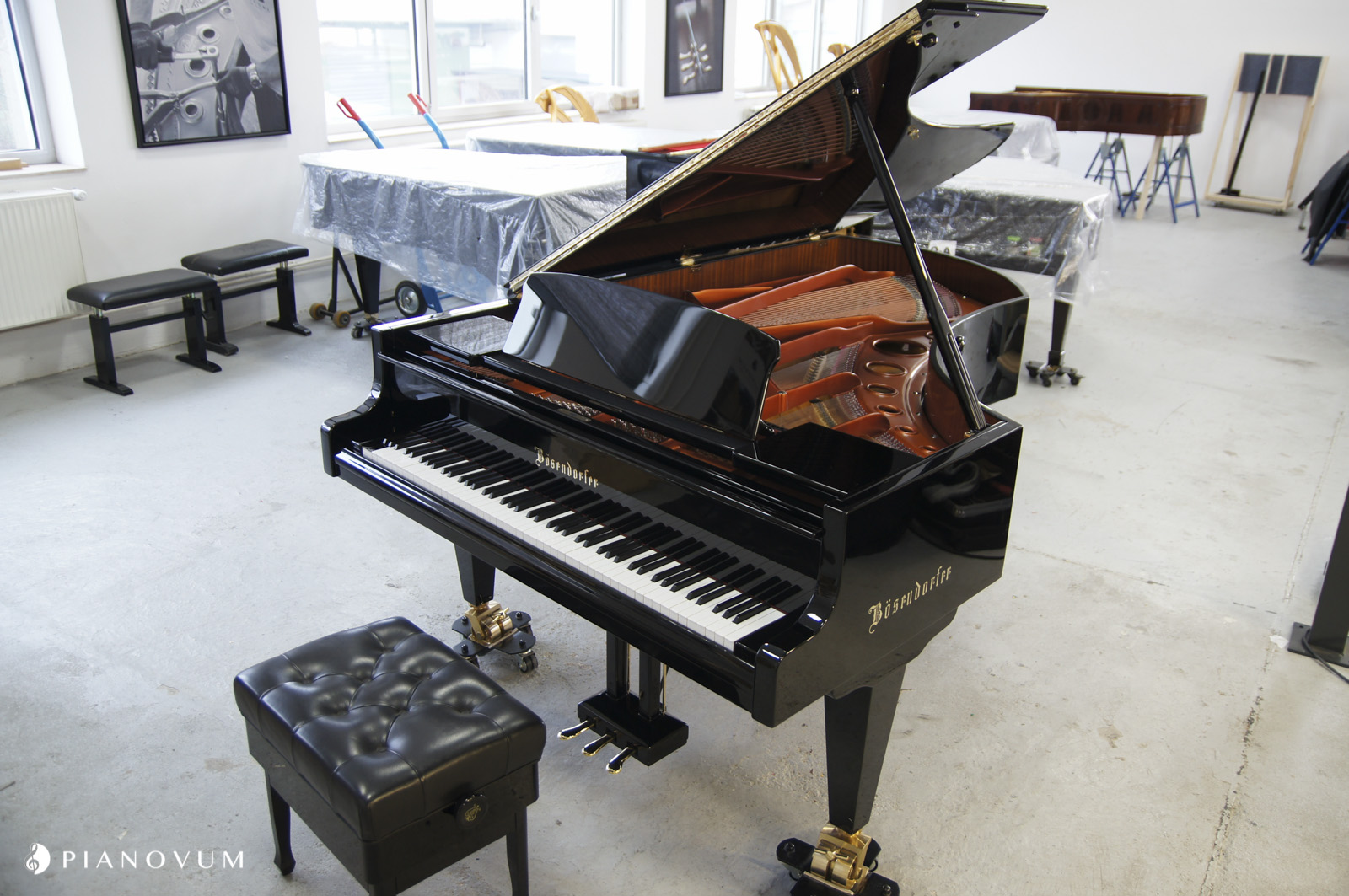 Bösendorfer 225 Imperial von 1980 in Zwart glimmend