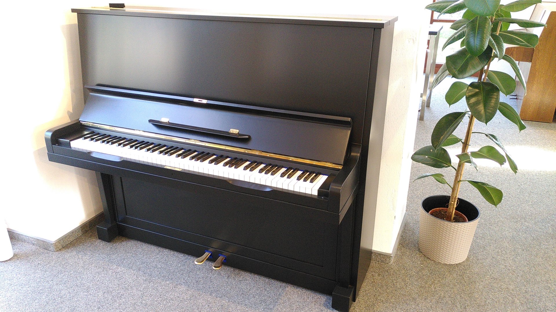 Bechstein 8 - 128 cm schwarz matt von 1929 in Zwart mat