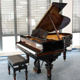 Steinway & Sons O-180 von 1903 in Wortelnoten glimmend